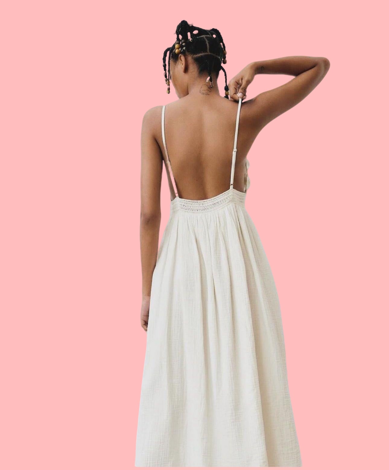 “Elegant Spaghetti Strap Maxi Dress”