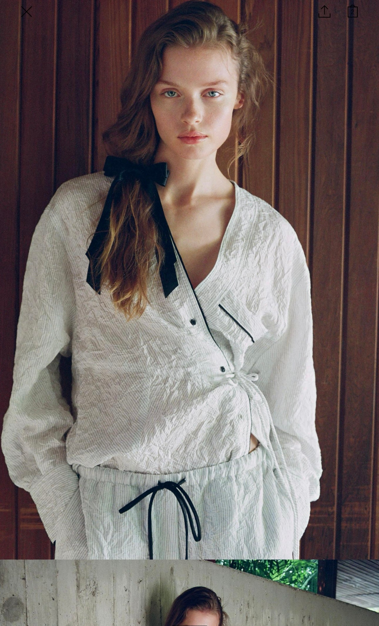 "Minimalist Crinkled White Lounge Set"