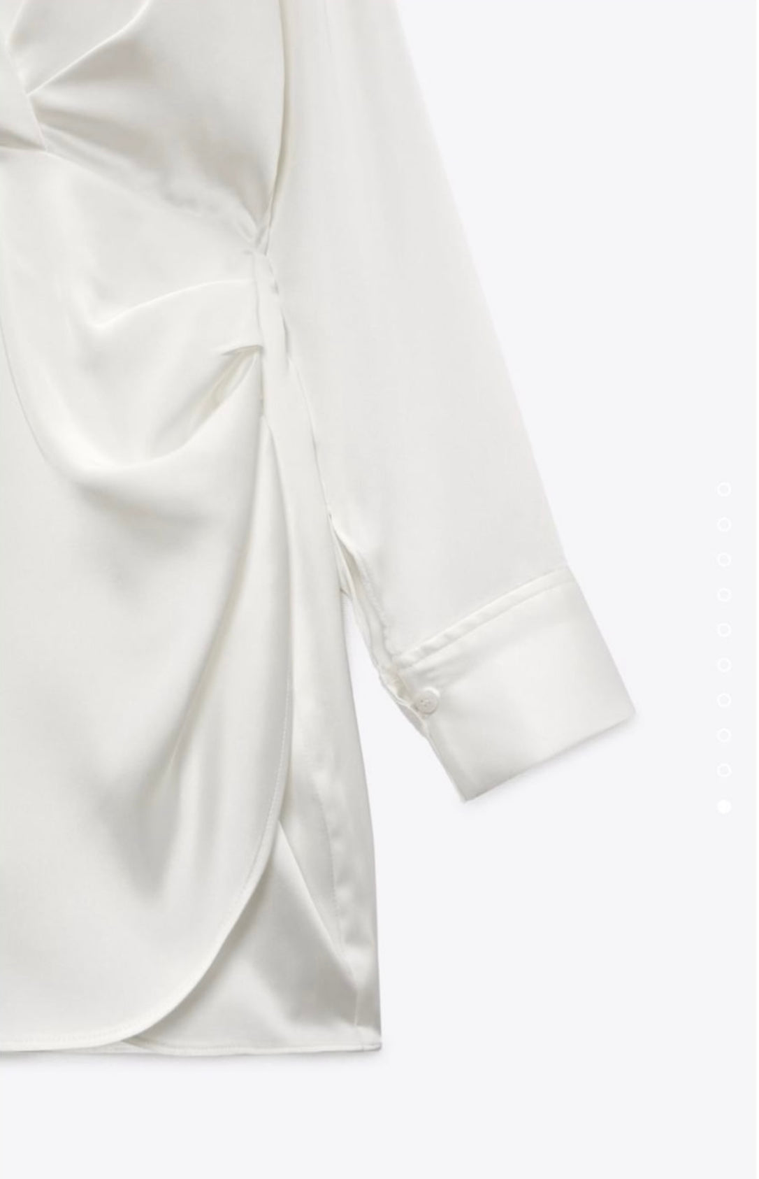 "Satin Wrap Mini Dress"