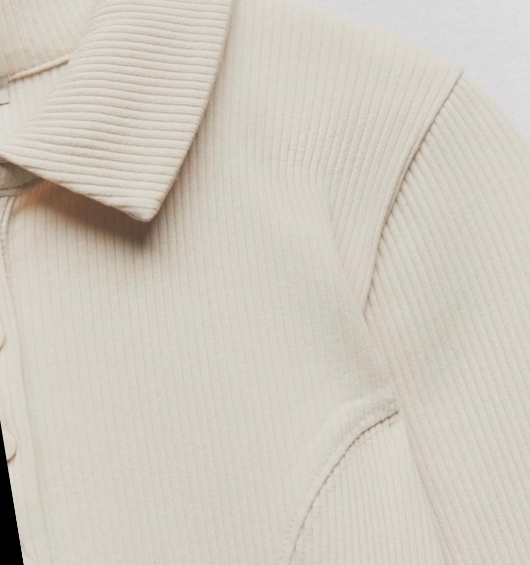 "Classic Elegance in a Cream Long-Sleeve Dress"