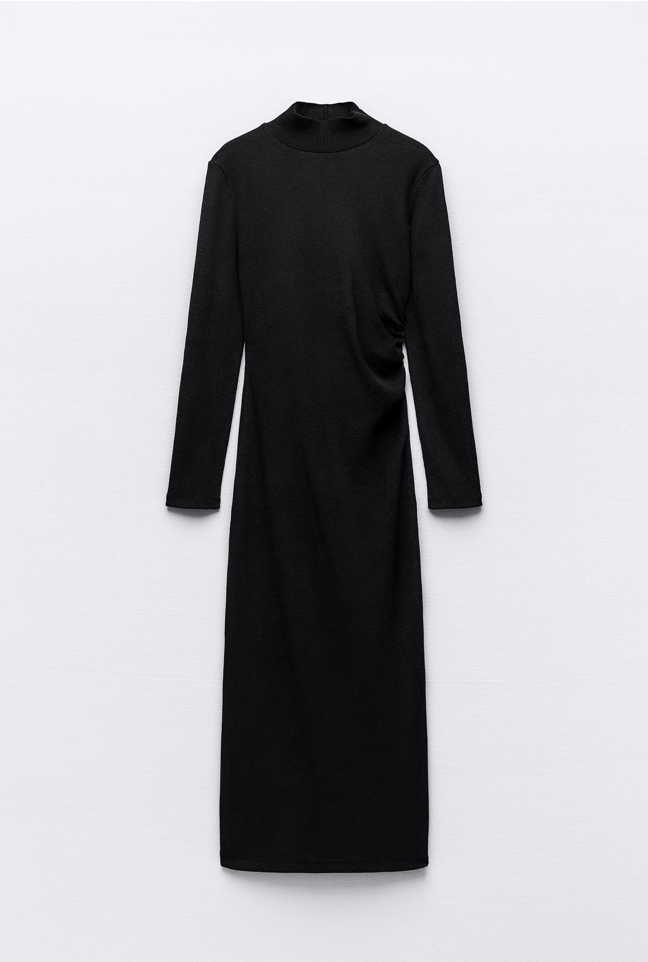 “Black fitted high-neck dress – Timeless classic”