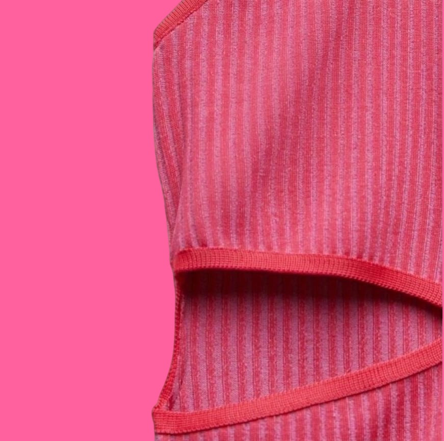 “Trendy Halter Bodycon Dress with Cutouts”