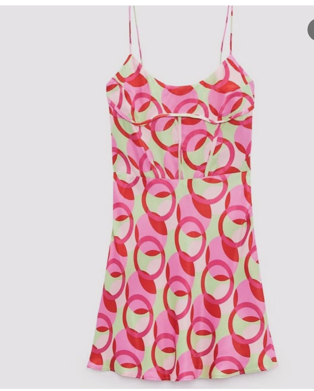"Retro Print Mini Dress"