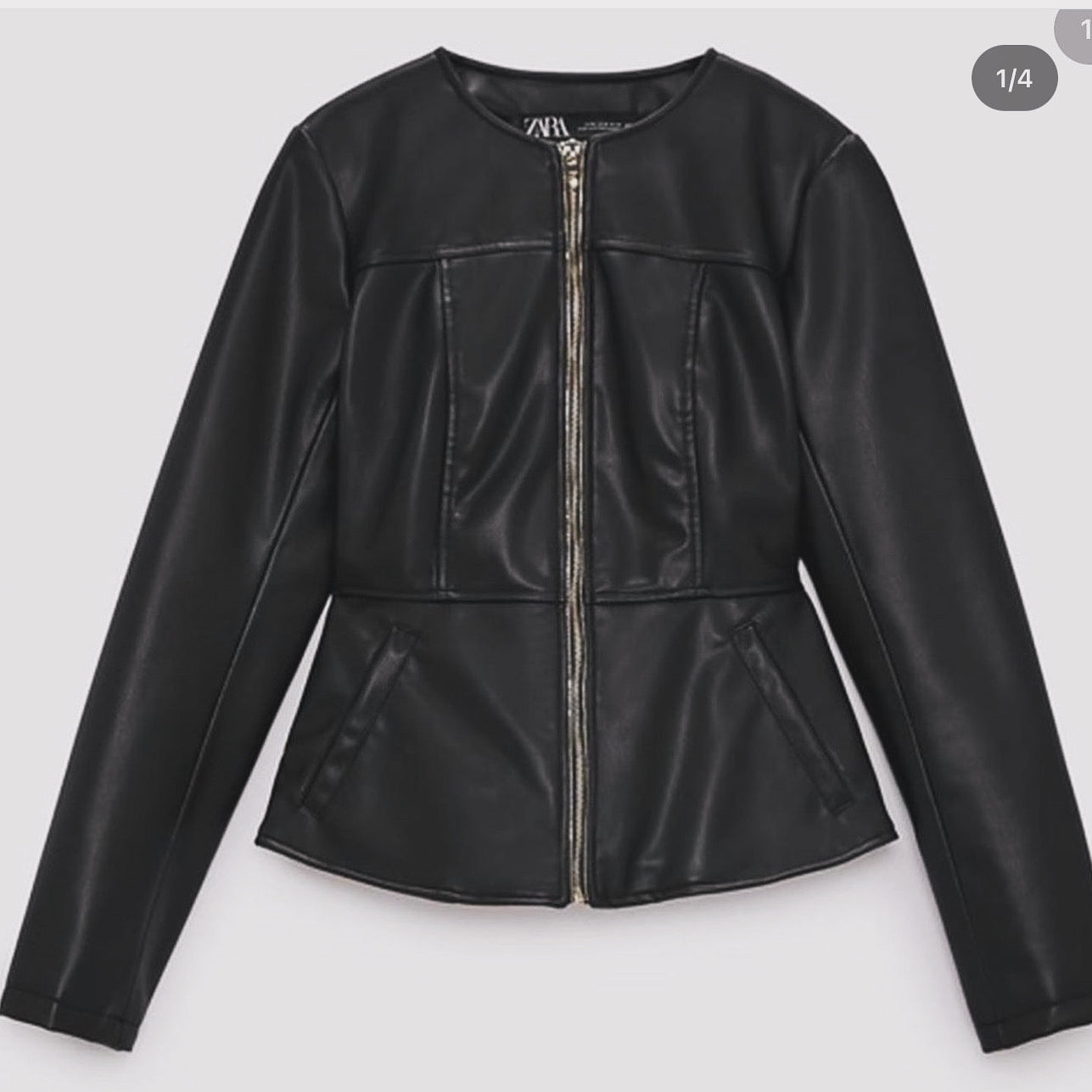 JACKET LEATHER ZARA