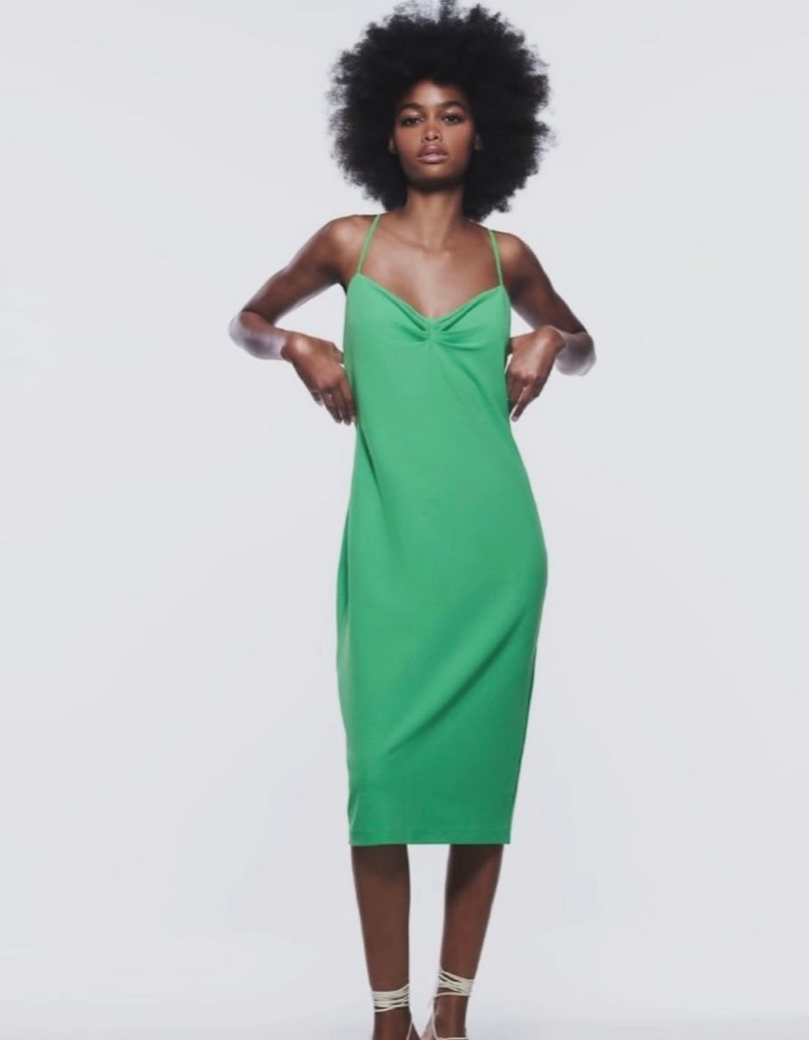 The Elegance of Simplicity in a Green Dress