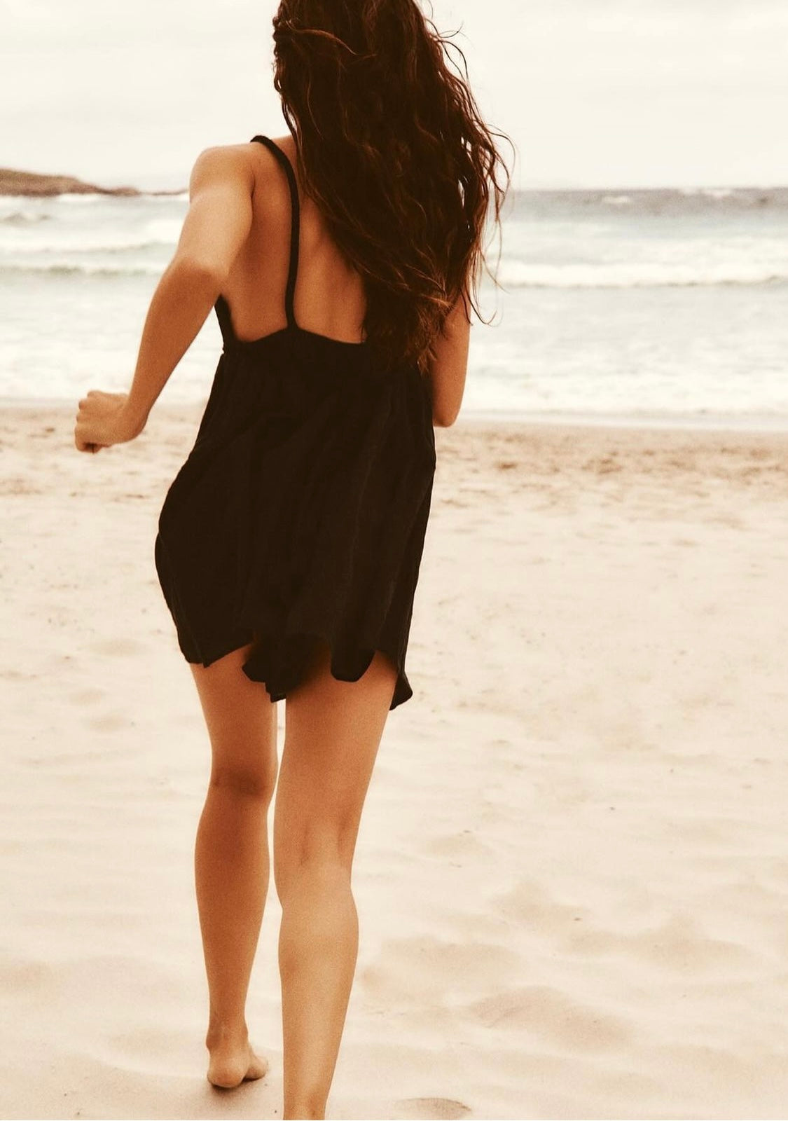 Chic Black Romper with Delicate Straps