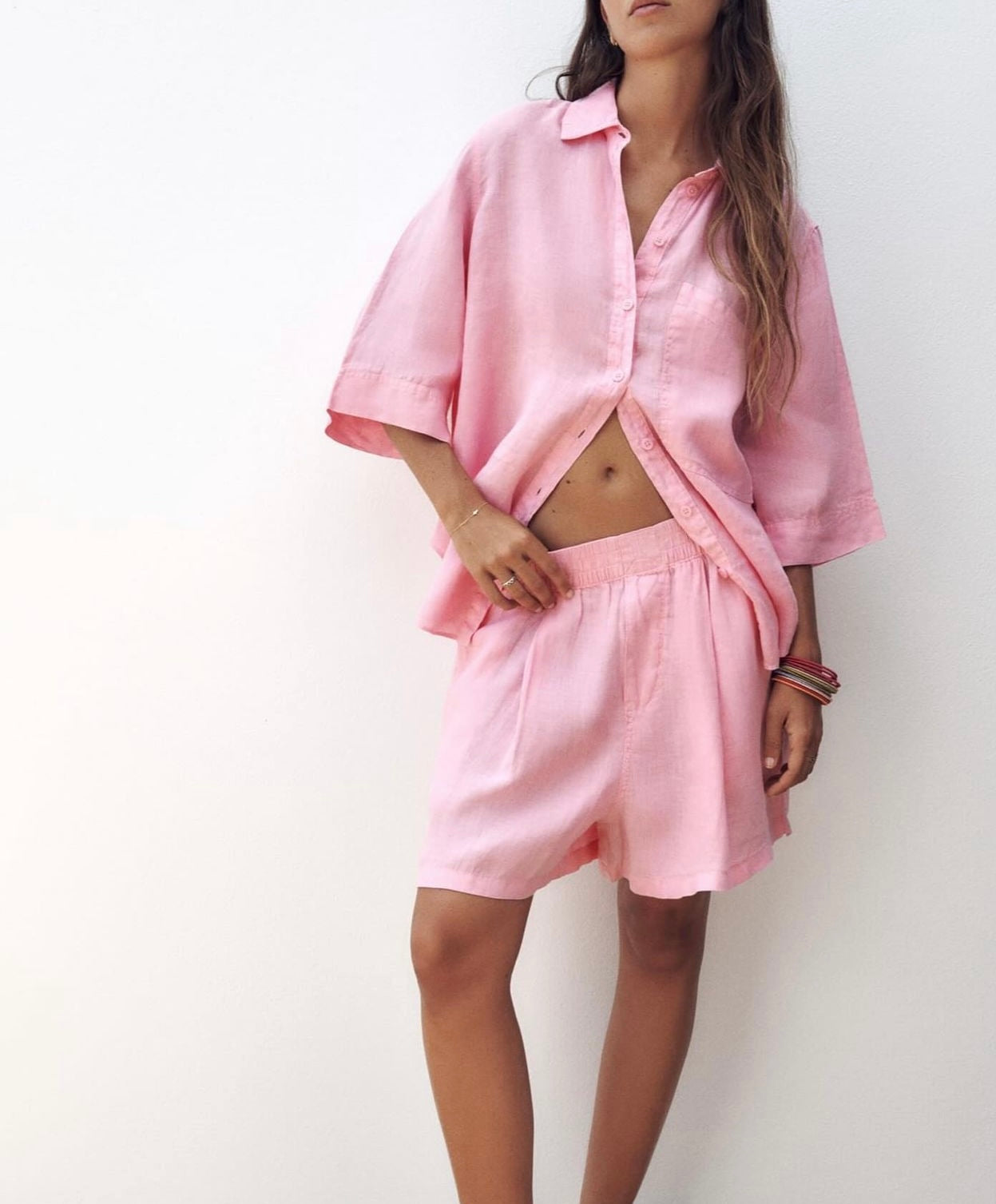 Relaxed Pink Linen SetRelaxed Pink Linen Set